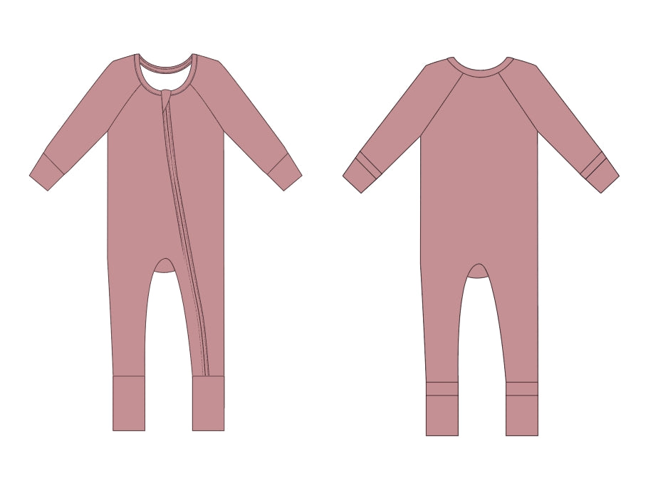 Dusty Rose Snuggles - Footless